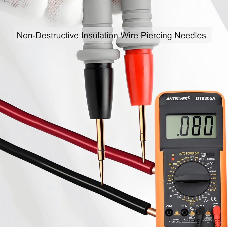 CNHIDEE Test leads 1000V 20A Ultra-Sharp Gold-Plated Test Probe Lead for Multimeter Meter Test lead, 40.5 inch / 103 cm, multimeter test leads for Fluke/AstroAI/INNOVA/Klein Multimeter Electronic Clamp tester - Image 4